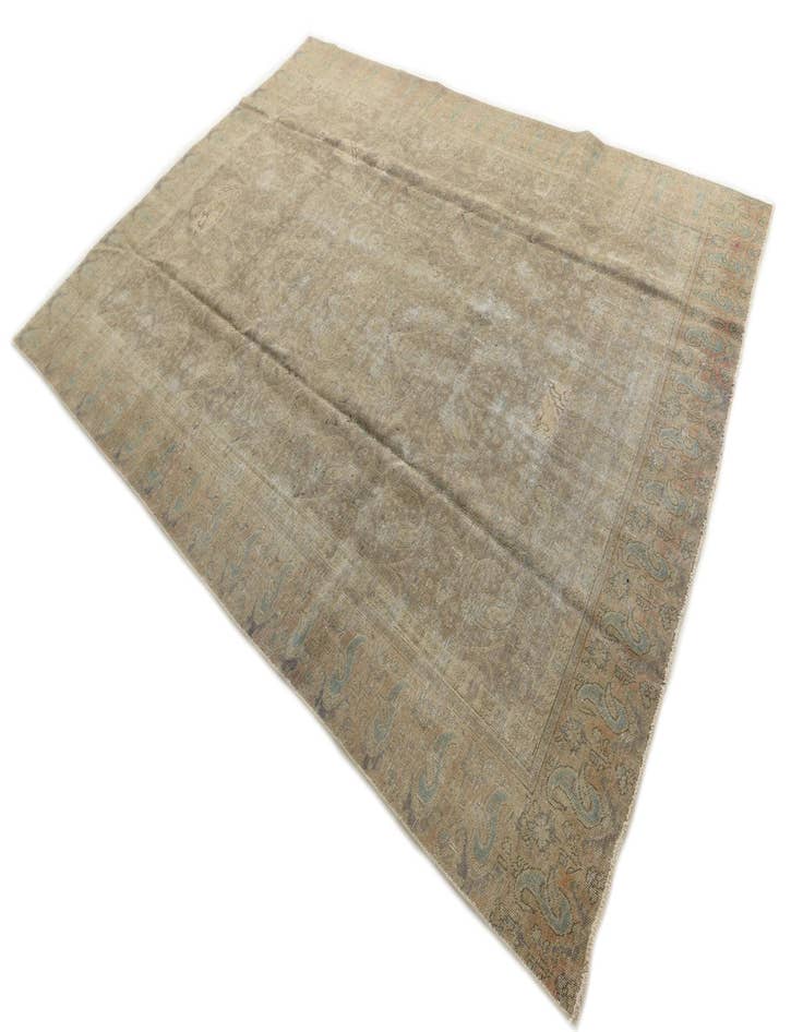 Detail image of  9' 7 x 12' 2  Hand Knotted Ultra Vintage Persian Wool Rug