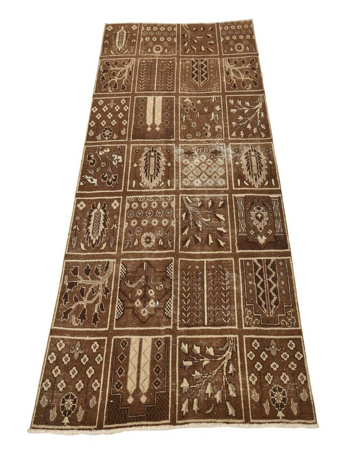 Detail image of  4' x 6' 10  Hand Knotted Ultra Vintage Persian Wool Rug