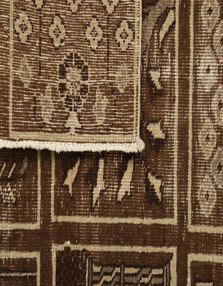 Detail image of  4' x 6' 10  Hand Knotted Ultra Vintage Persian Wool Rug