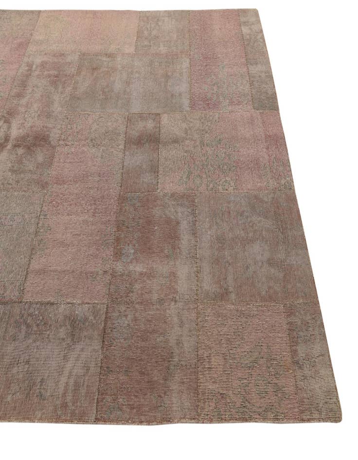 Detail image of  6' 8 x 12'  Hand Knotted Ultra Vintage Persian Wool Rug