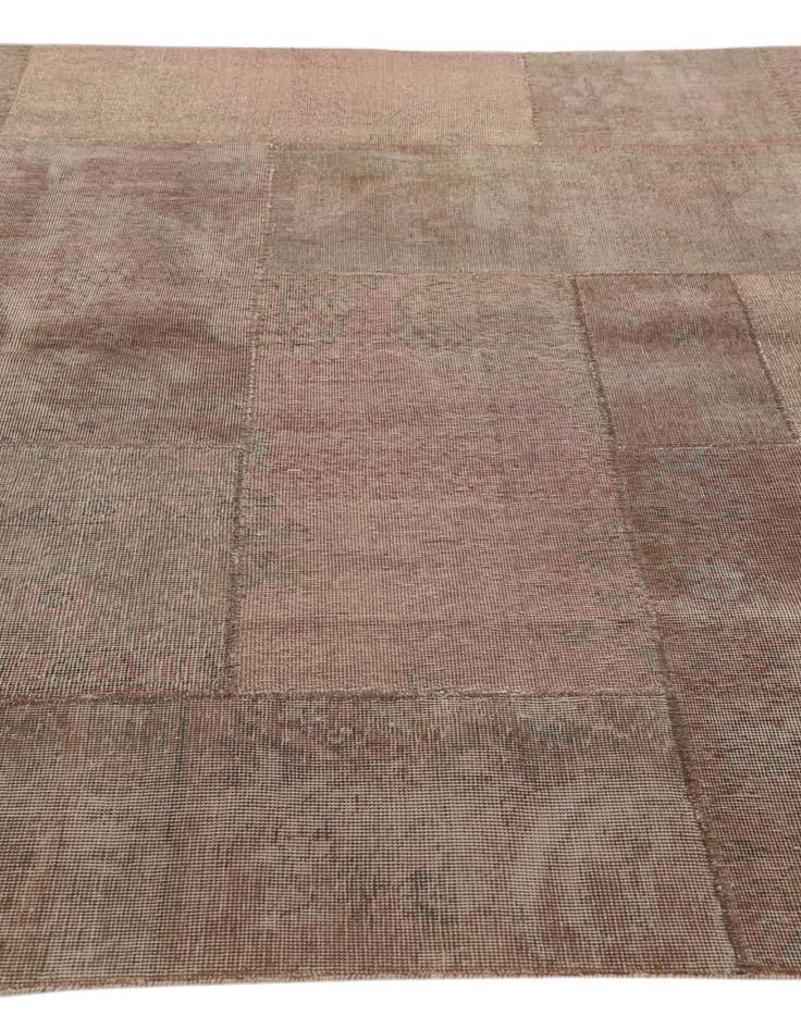 Detail image of  6' 8 x 12'  Hand Knotted Ultra Vintage Persian Wool Rug