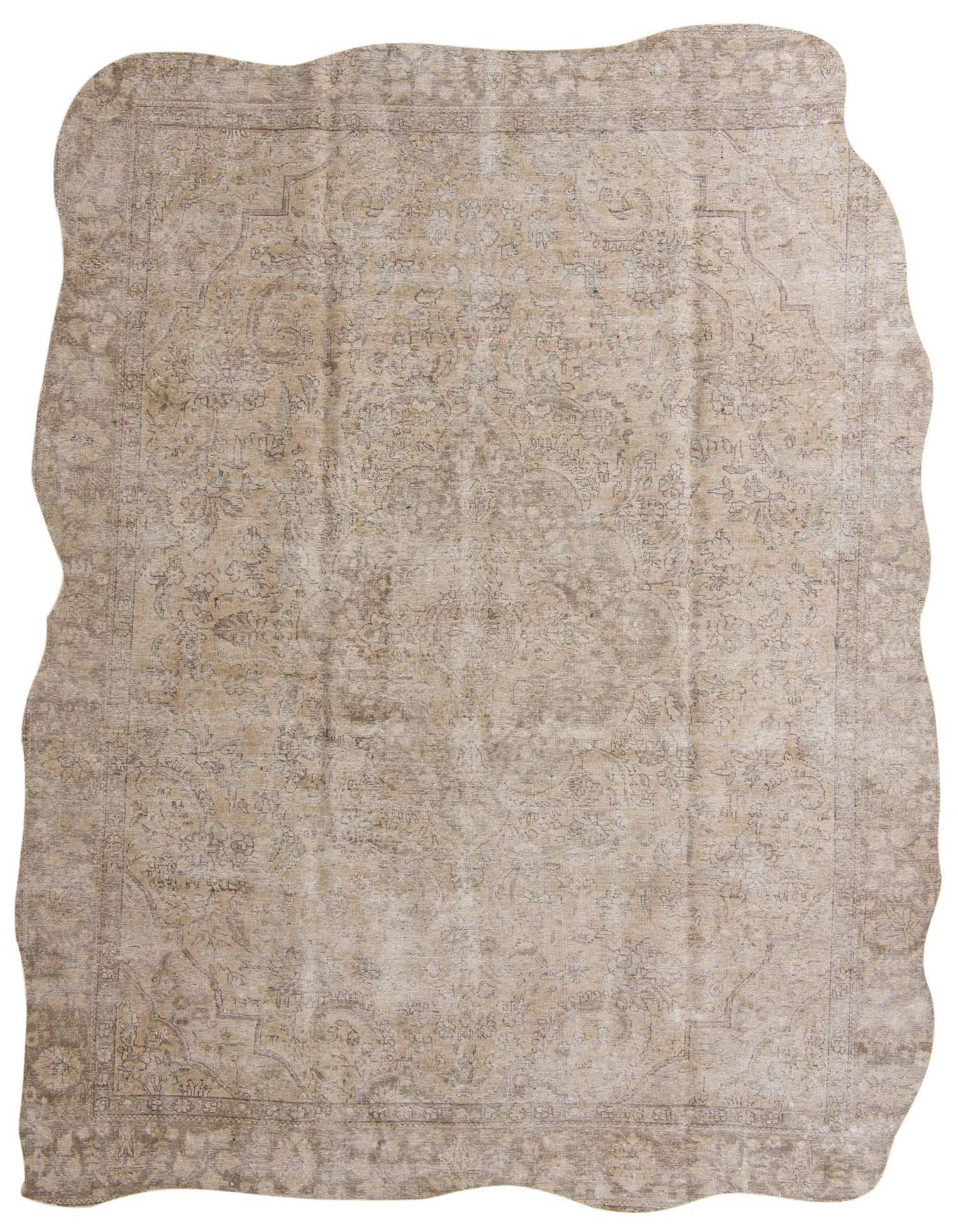 A 9x12 rectangular Ultra Vintage rug in shades of brown and tan, featuring a distressed Persian pattern.
