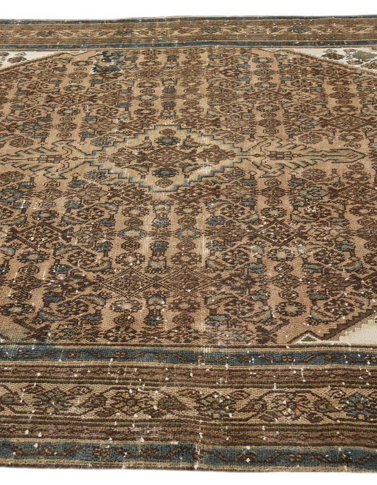 Detail image of  7' x 10' 3  Hand Knotted Ultra Vintage Persian Wool Rug
