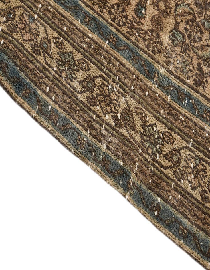 Detail image of  7' x 10' 3  Hand Knotted Ultra Vintage Persian Wool Rug