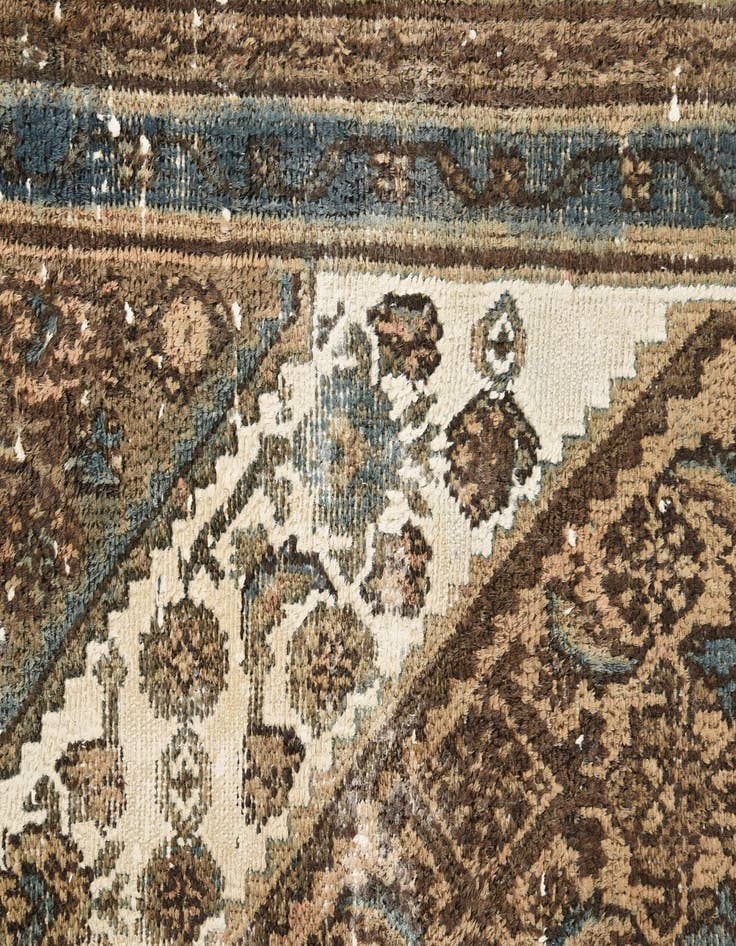 Detail image of  7' x 10' 3  Hand Knotted Ultra Vintage Persian Wool Rug