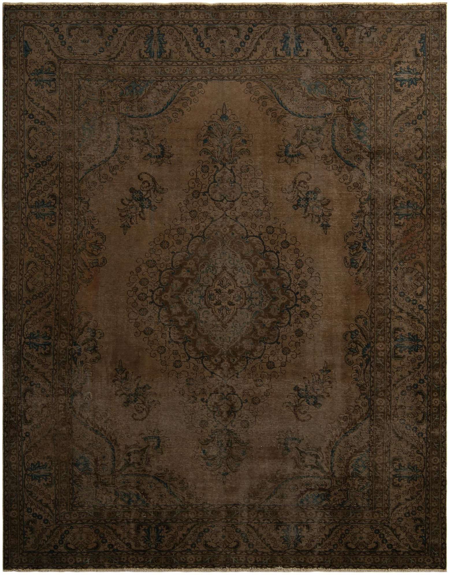 Primary image 9' 4 x 12' Hand Knotted Ultra Vintage Persian Wool Rug