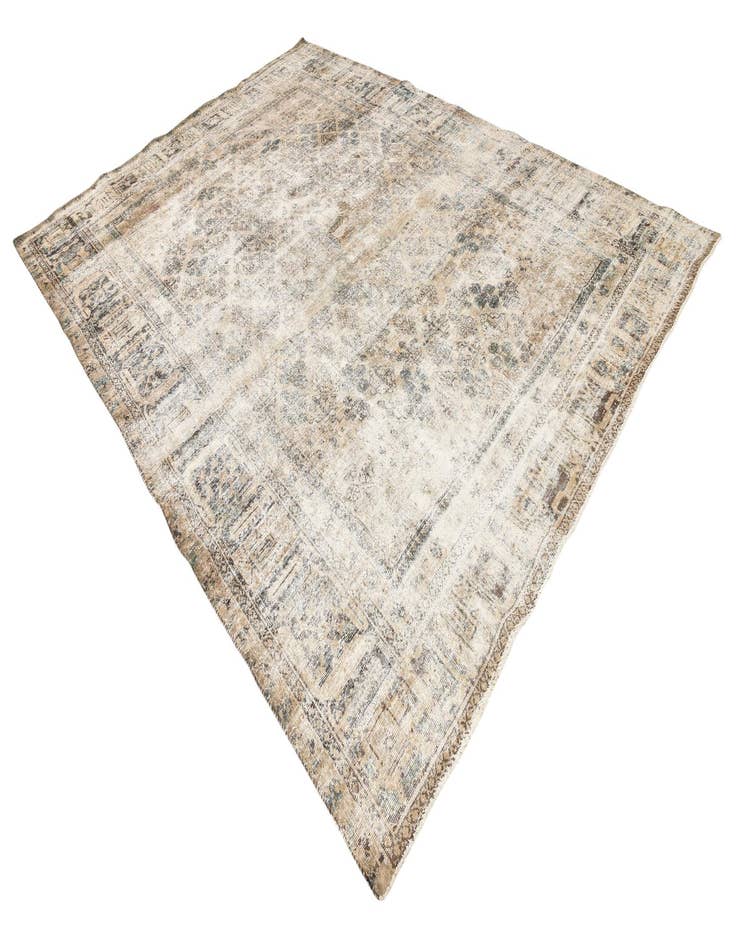 Detail image of  8' 9 x 11' 7  Hand Knotted Ultra Vintage Persian Wool Rug