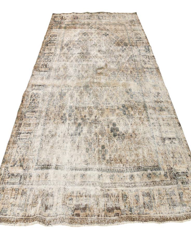 Detail image of  8' 9 x 11' 7  Hand Knotted Ultra Vintage Persian Wool Rug