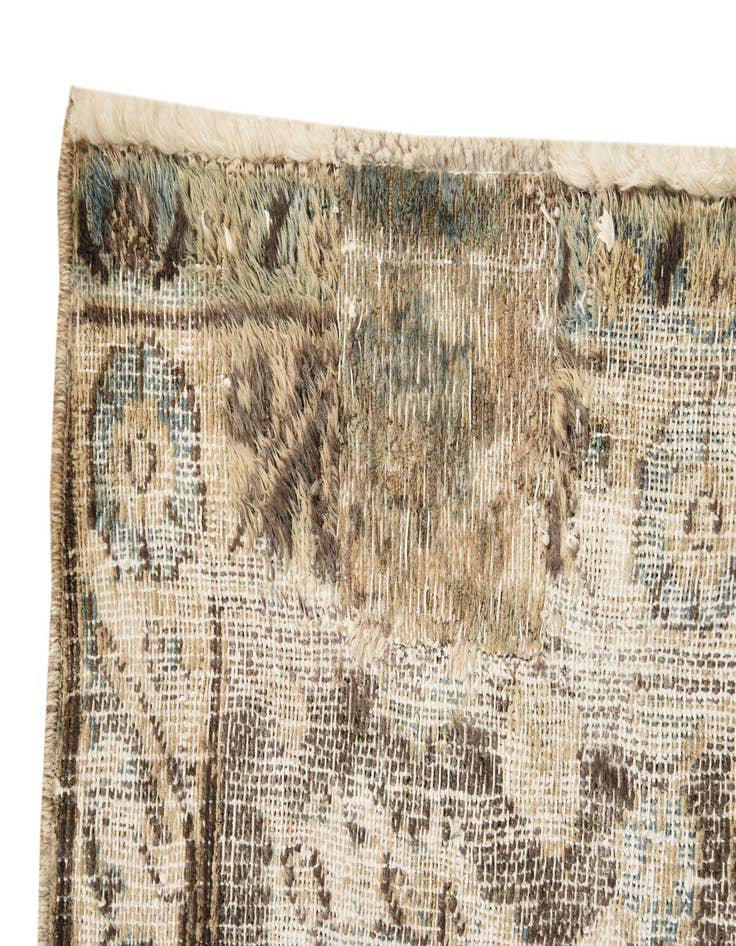 Detail image of  9' 5 x 13'  Hand Knotted Ultra Vintage Persian Wool Rug