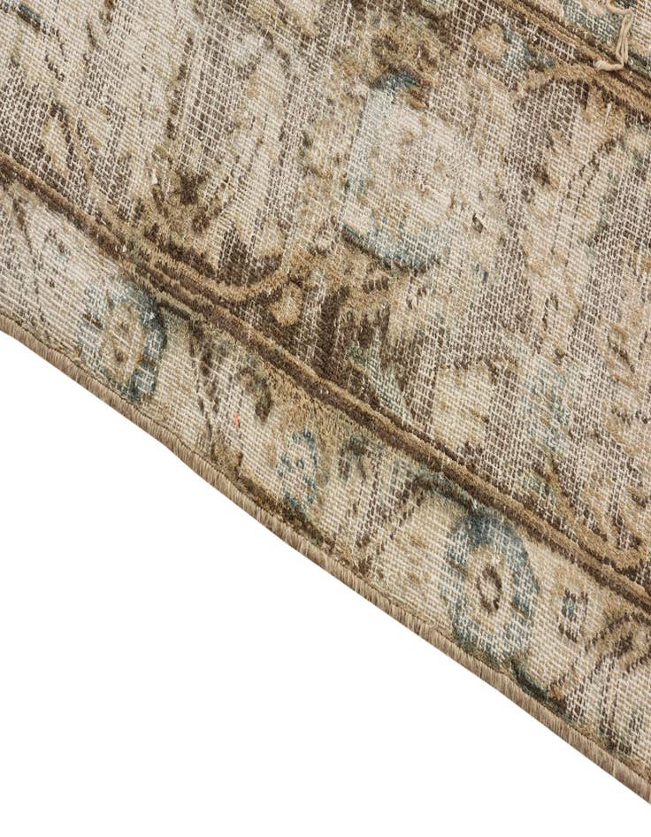 Detail image of  9' 5 x 13'  Hand Knotted Ultra Vintage Persian Wool Rug