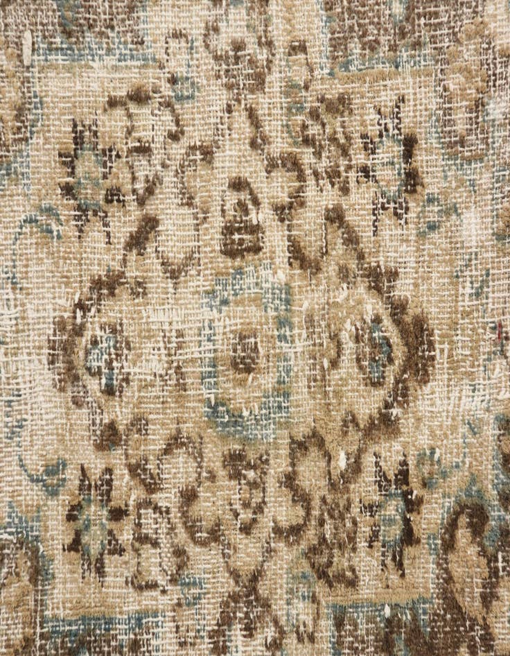 Detail image of  9' 5 x 13'  Hand Knotted Ultra Vintage Persian Wool Rug