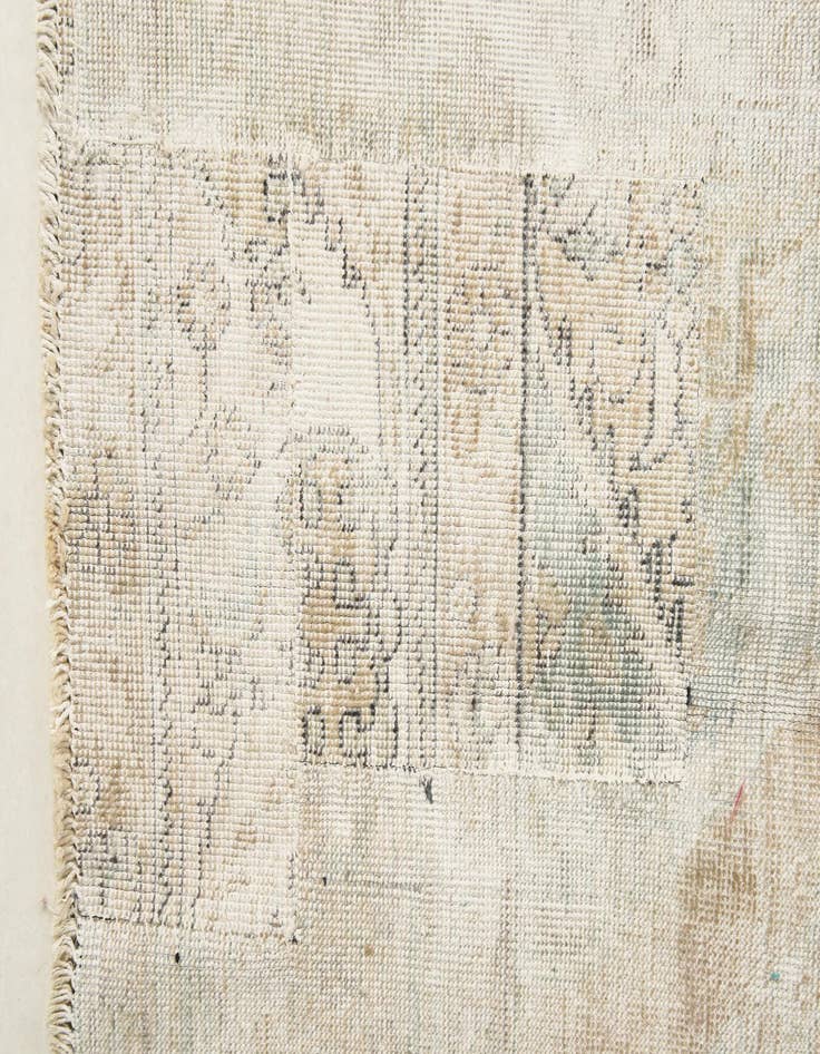 Detail image of  7' 9 x 11'  Hand Knotted Ultra Vintage Persian Wool Rug