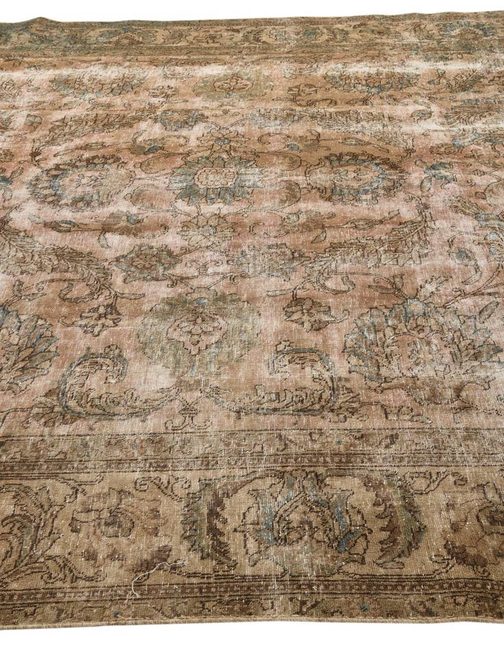 Detail image of  9' x 12' 10  Hand Knotted Ultra Vintage Persian Wool Rug