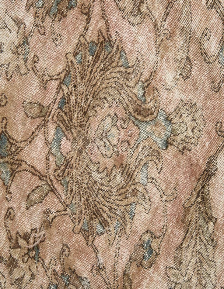 Detail image of  9' x 12' 10  Hand Knotted Ultra Vintage Persian Wool Rug