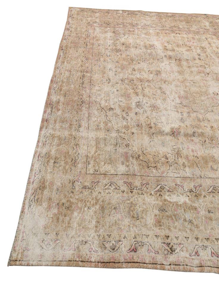 Detail image of  9' 8 x 12' 3  Hand Knotted Ultra Vintage Persian Wool Rug