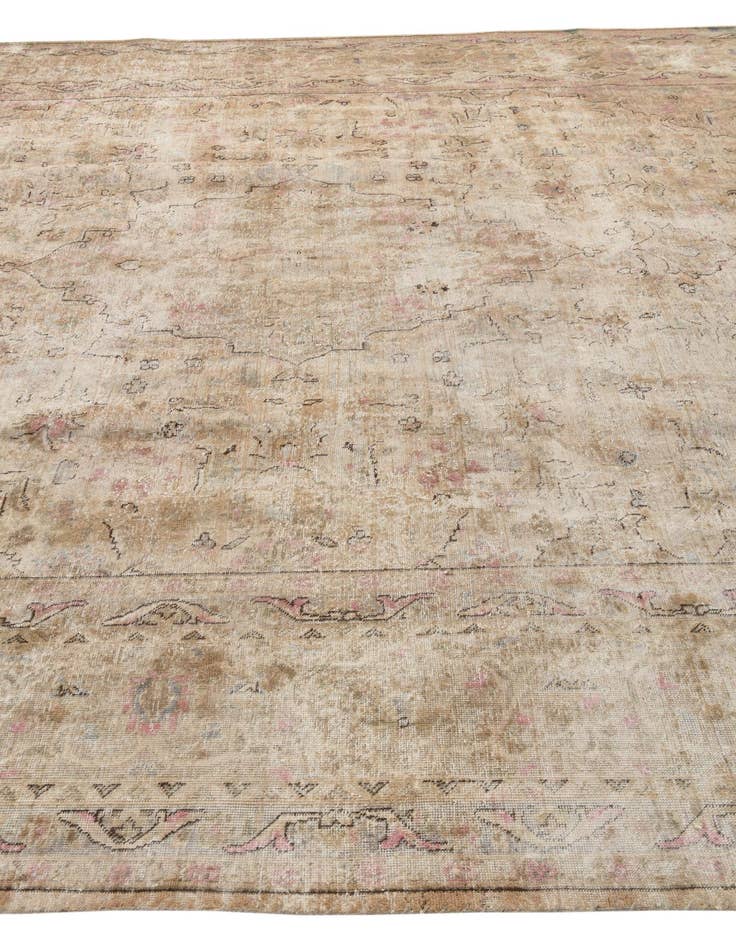 Detail image of  9' 8 x 12' 3  Hand Knotted Ultra Vintage Persian Wool Rug