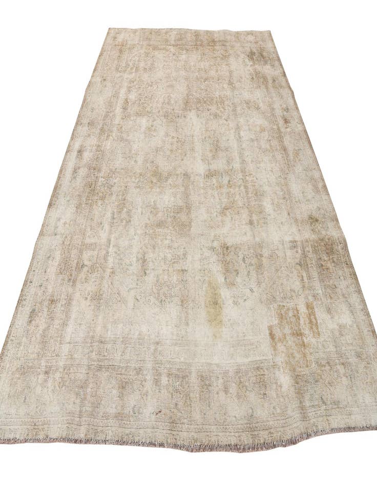 Detail image of  8' x 10' 5  Hand Knotted Ultra Vintage Persian Wool Rug