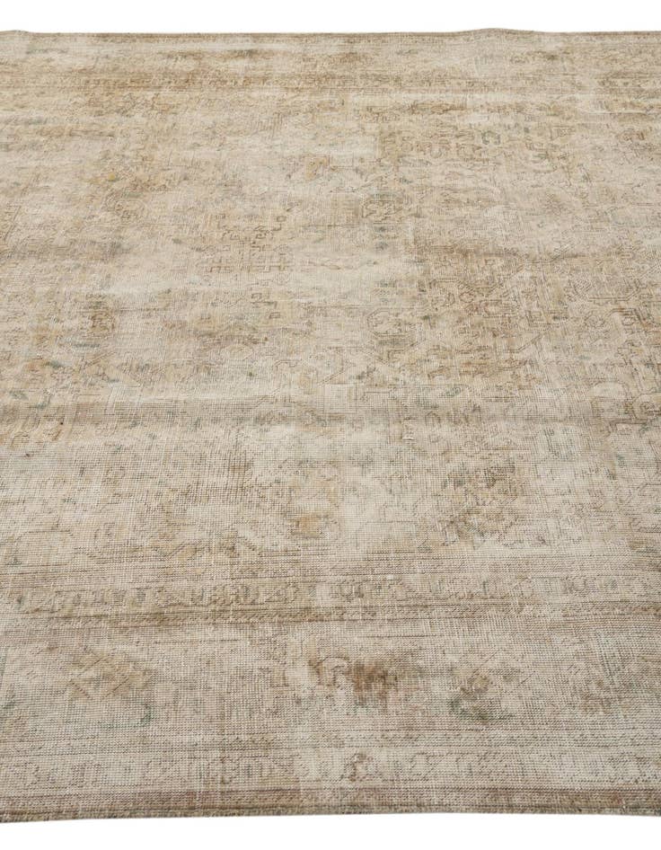 Detail image of  8' x 10' 5  Hand Knotted Ultra Vintage Persian Wool Rug