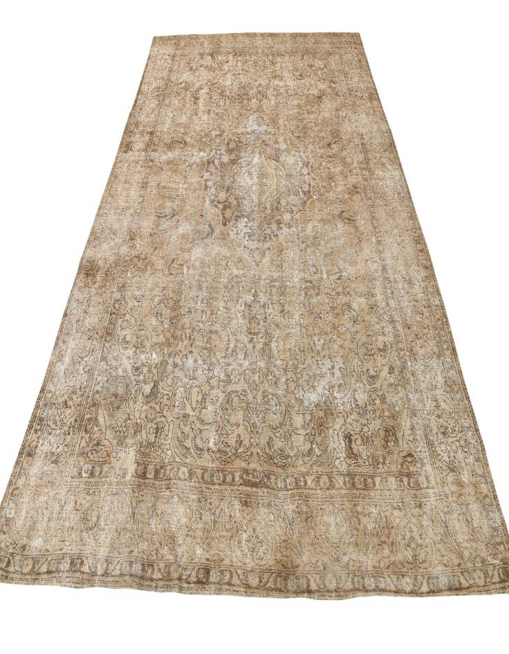 Detail image of  7' 8 x 11'  Hand Knotted Ultra Vintage Persian Wool Rug