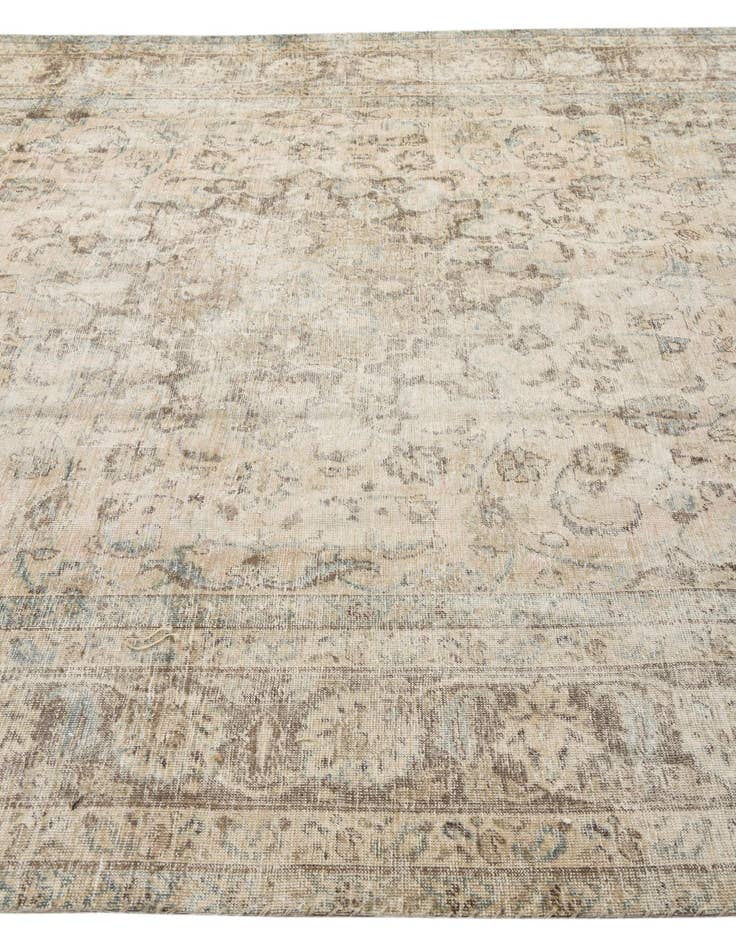 Detail image of  8' 3 x 11'  Hand Knotted Ultra Vintage Persian Wool Rug