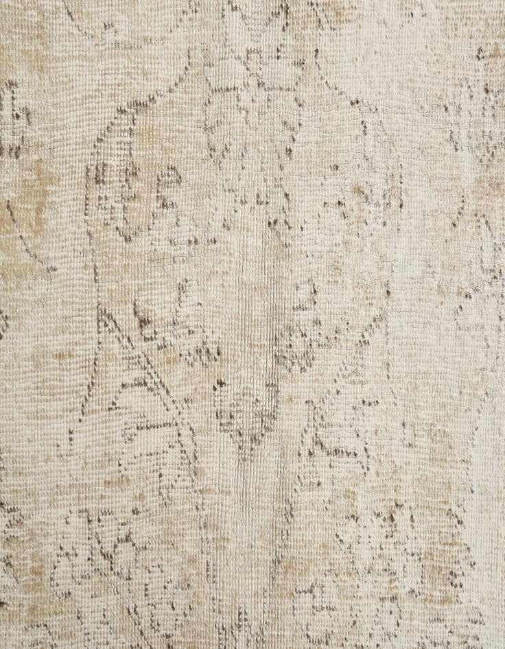 Detail image of  9' 8 x 13'  Hand Knotted Ultra Vintage Persian Wool Rug