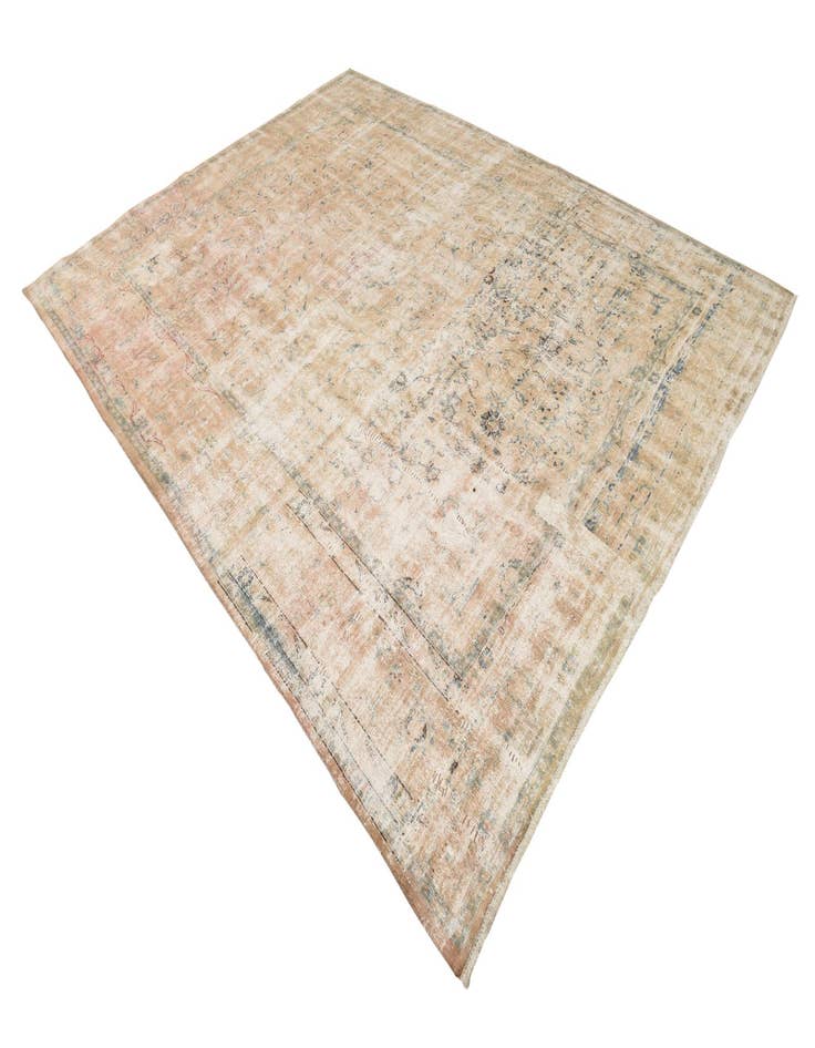 Detail image of  9' 7 x 12' 9  Hand Knotted Ultra Vintage Persian Wool Rug