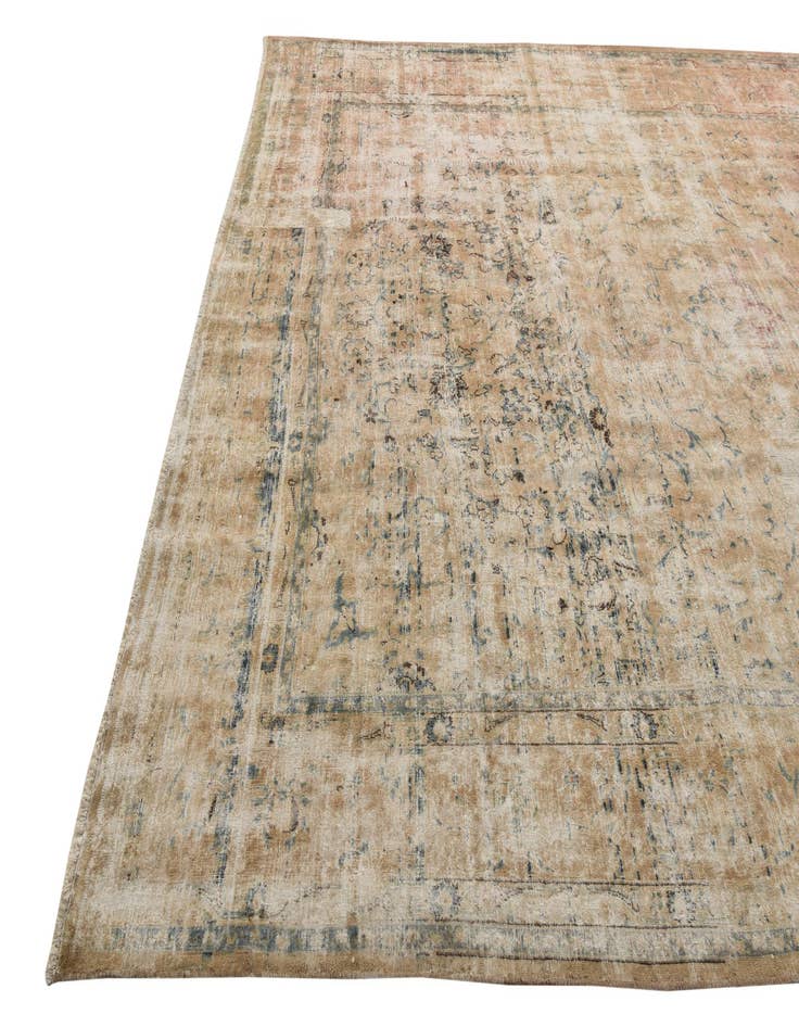 Detail image of  9' 7 x 12' 9  Hand Knotted Ultra Vintage Persian Wool Rug