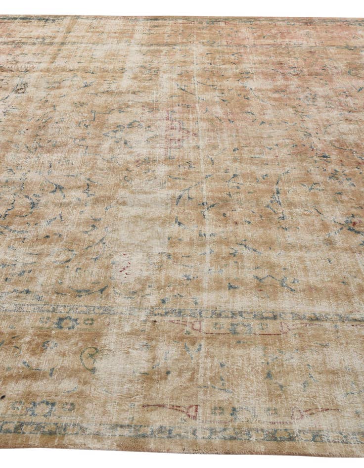 Detail image of  9' 7 x 12' 9  Hand Knotted Ultra Vintage Persian Wool Rug