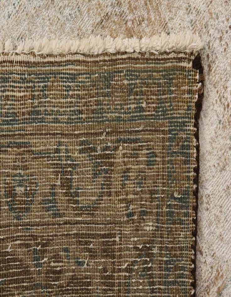 Detail image of  9' 3 x 13'  Hand Knotted Ultra Vintage Persian Wool Rug