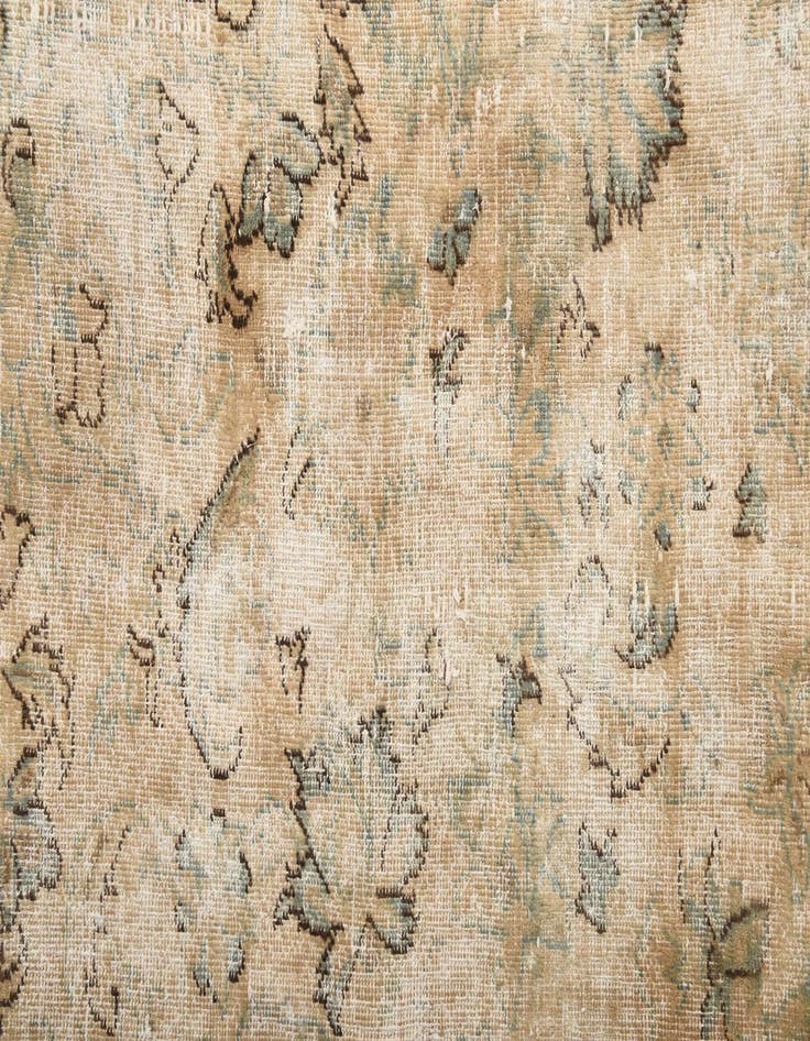 Detail image of  7' 5 x 10' 8  Hand Knotted Ultra Vintage Persian Wool Rug