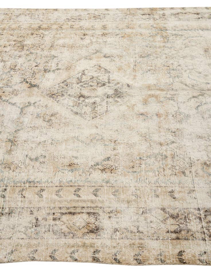 Detail image of  6' 8 x 11' 6  Hand Knotted Ultra Vintage Persian Wool Rug