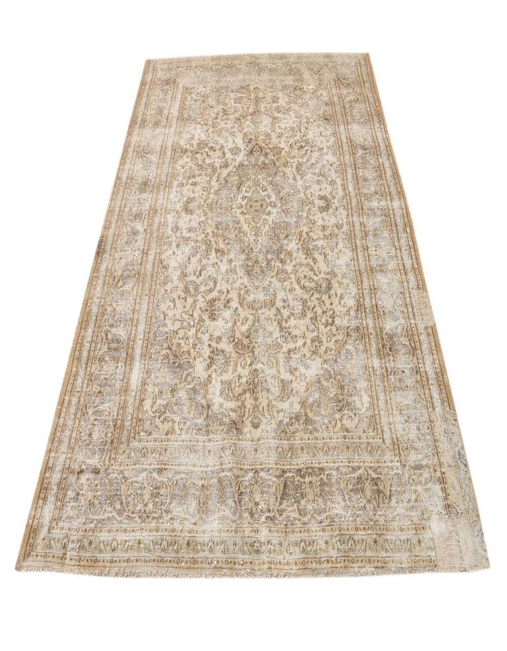 Detail image of  6' 9 x 8' 9  Hand Knotted Ultra Vintage Persian Wool Rug