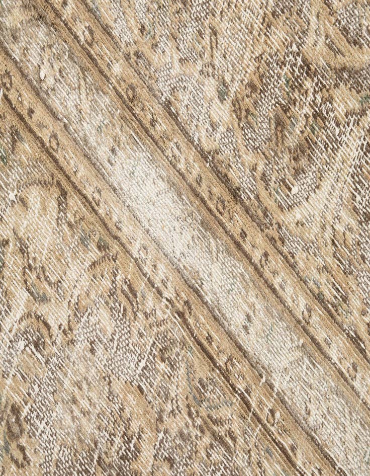 Detail image of  6' 9 x 8' 9  Hand Knotted Ultra Vintage Persian Wool Rug