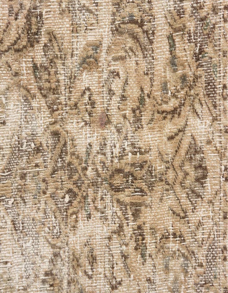 Detail image of  6' 9 x 8' 9  Hand Knotted Ultra Vintage Persian Wool Rug