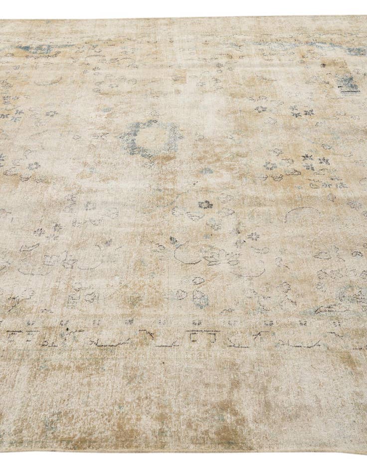 Detail image of  8' 10 x 12' 5  Hand Knotted Ultra Vintage Persian Wool Rug