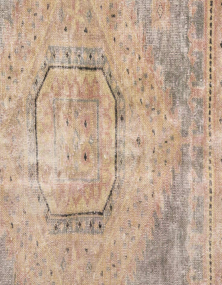 Detail image of  6' 4 x 9' 10  Hand Knotted Ultra Vintage Persian Wool Rug