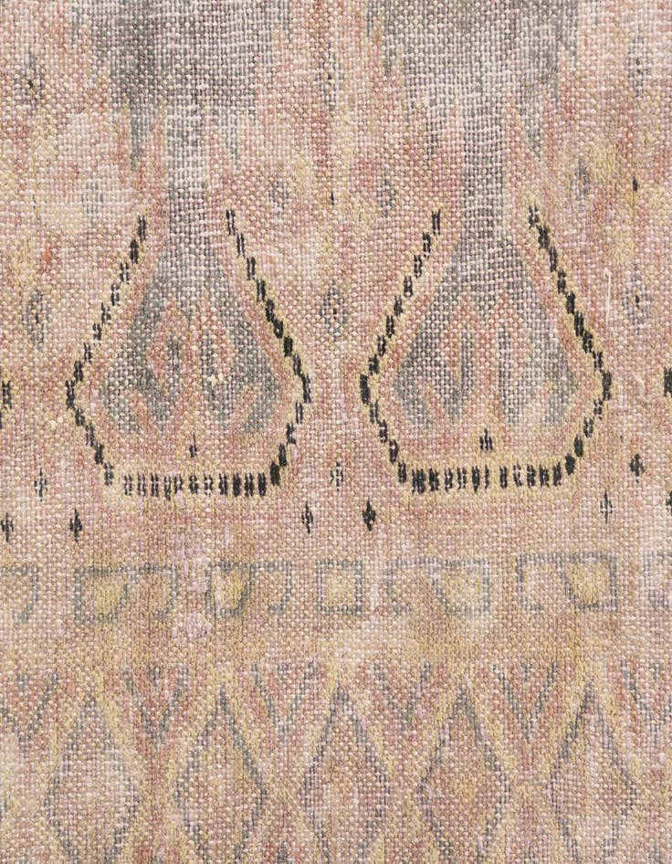 Detail image of  6' 4 x 9' 10  Hand Knotted Ultra Vintage Persian Wool Rug