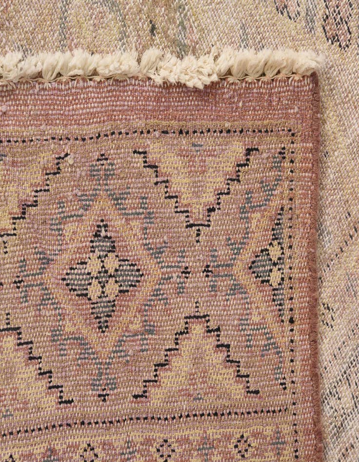 Detail image of  6' 4 x 9' 10  Hand Knotted Ultra Vintage Persian Wool Rug