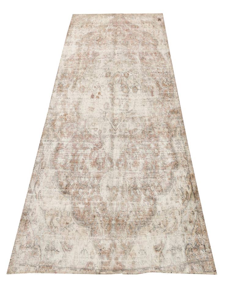 Detail image of  4' 10 x 8'  Hand Knotted Ultra Vintage Persian Wool Rug