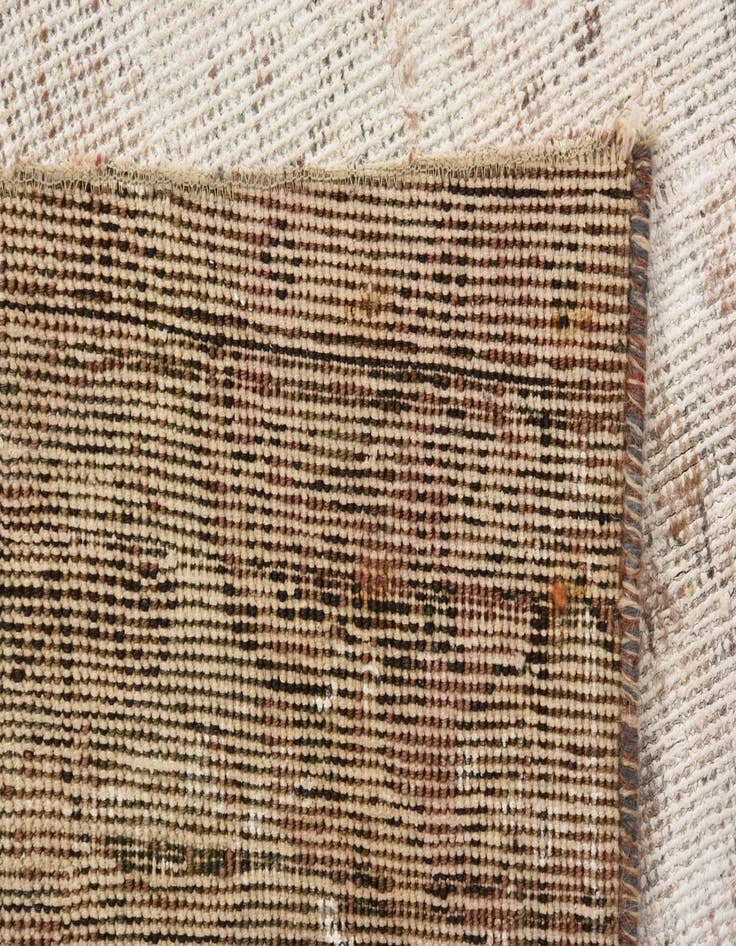 Detail image of  4' 10 x 8'  Hand Knotted Ultra Vintage Persian Wool Rug