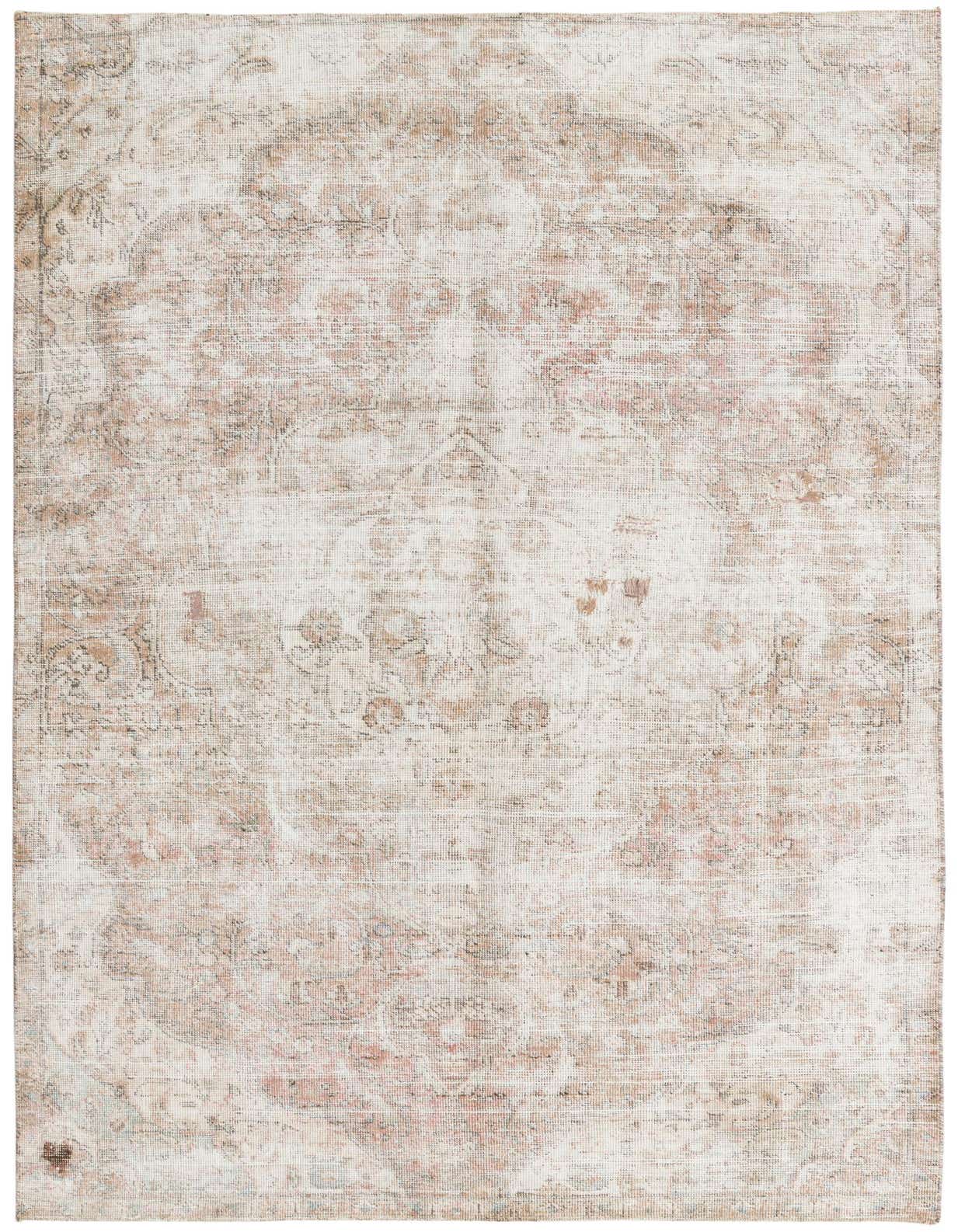 A 5x8 rectangular Ultra Vintage rug by Rugs.com, featuring a faded brown and tan Persian medallion pattern on a flat pile.