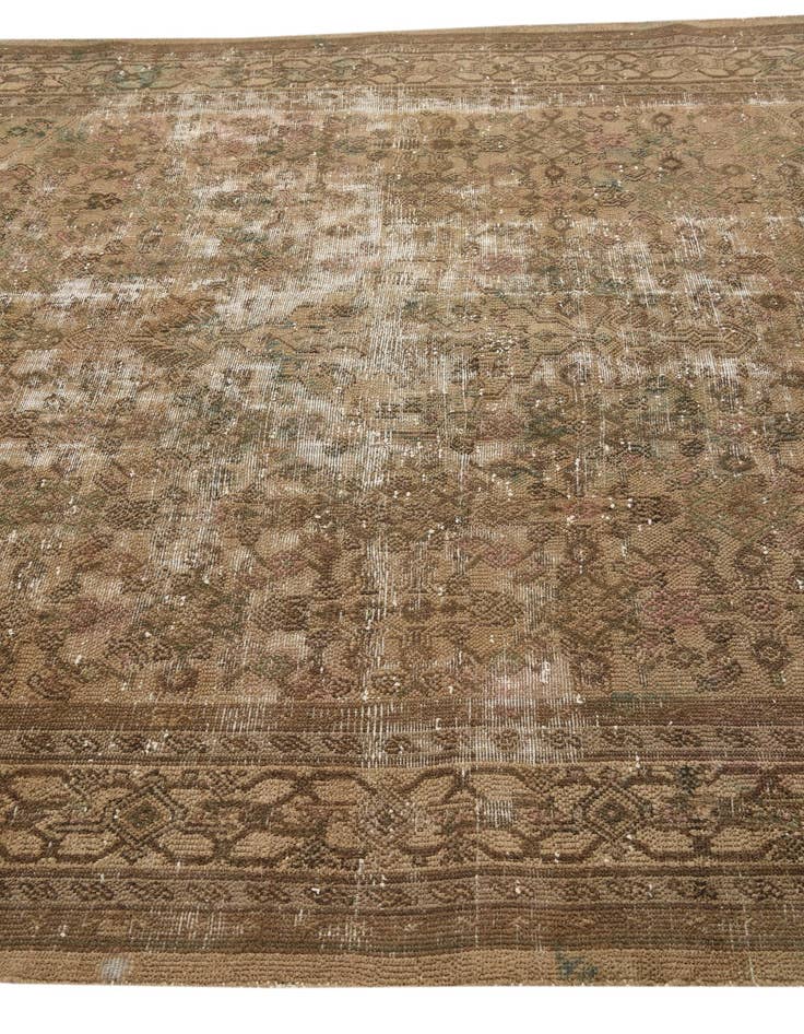 Detail image of  6' 10 x 9' 7  Hand Knotted Ultra Vintage Persian Wool Rug
