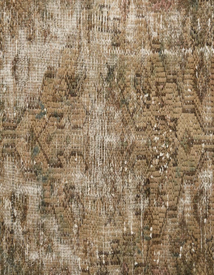 Detail image of  6' 10 x 9' 7  Hand Knotted Ultra Vintage Persian Wool Rug