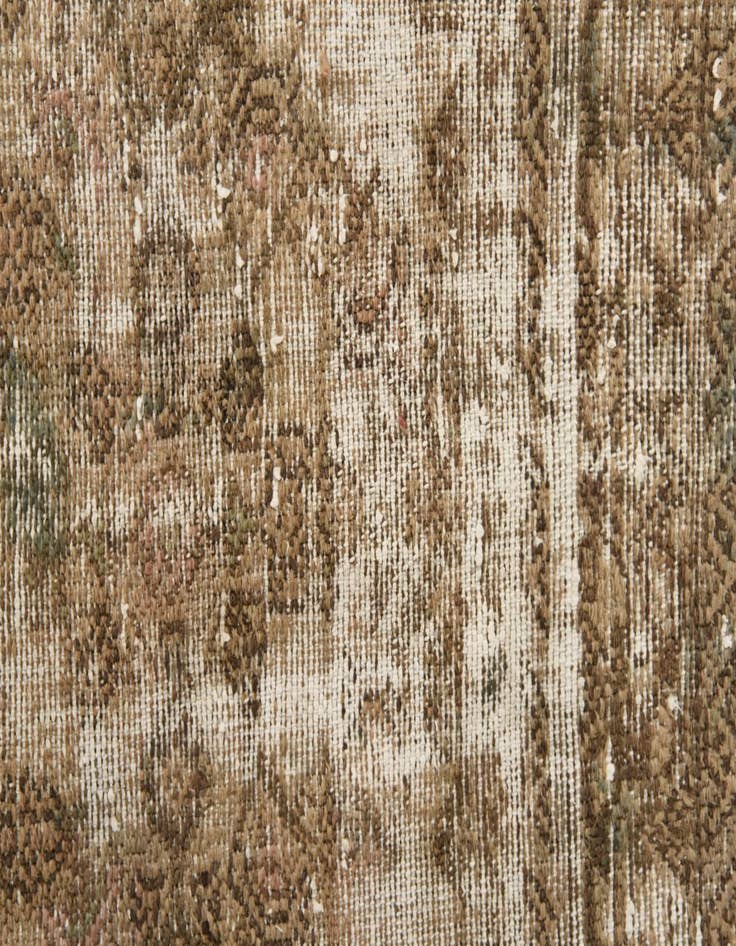 Detail image of  6' 10 x 9' 7  Hand Knotted Ultra Vintage Persian Wool Rug