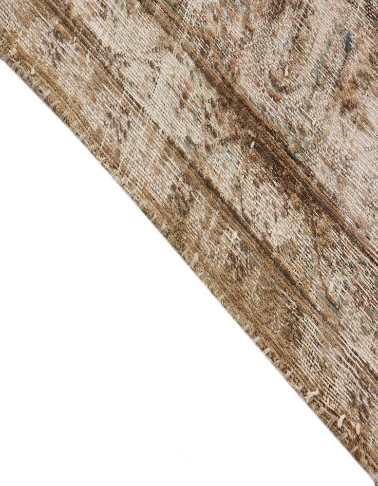 Detail image of  9' 7 x 12' 3  Hand Knotted Ultra Vintage Persian Wool Rug