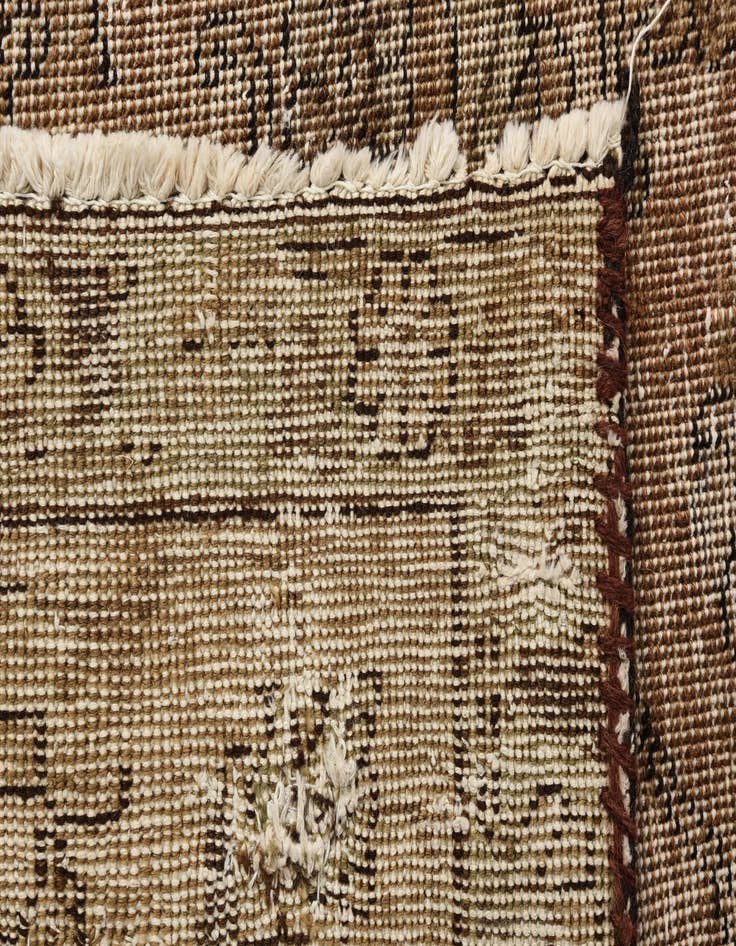 Detail image of  7' 5 x 11'  Hand Knotted Ultra Vintage Persian Wool Rug