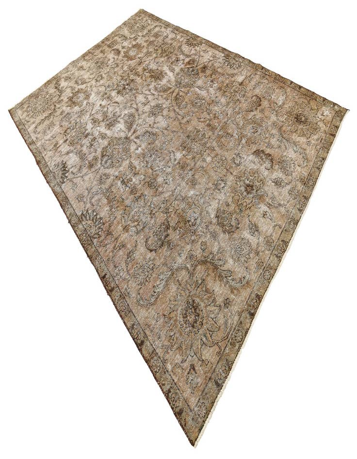 Detail image of  7' 5 x 11'  Hand Knotted Ultra Vintage Persian Wool Rug