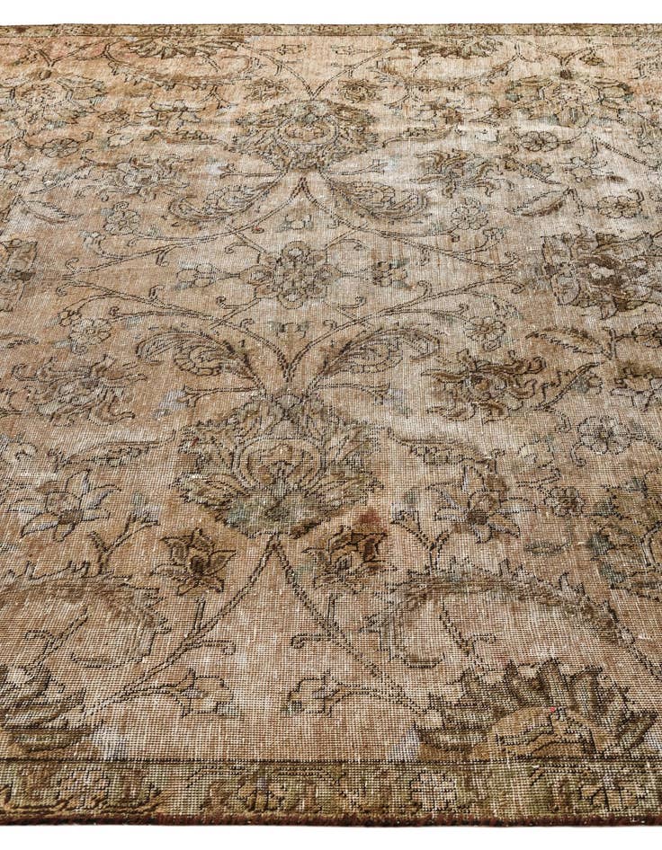 Detail image of  7' 5 x 11'  Hand Knotted Ultra Vintage Persian Wool Rug