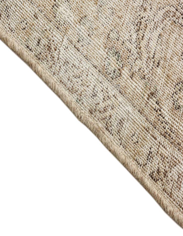 Detail image of  7' 1 x 8' 9  Hand Knotted Ultra Vintage Persian Wool Rug