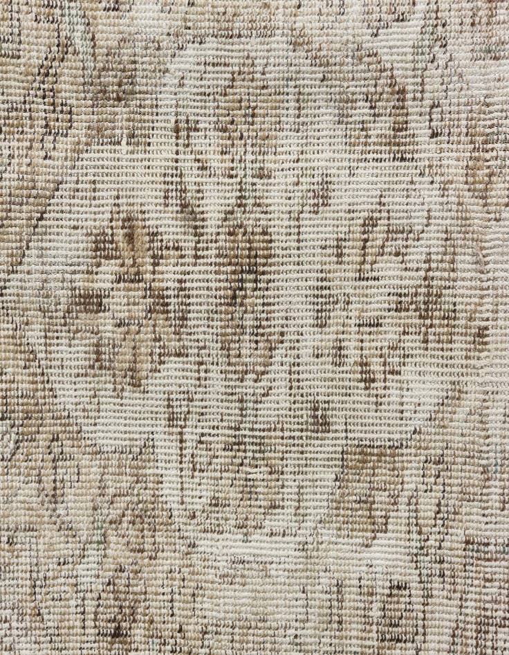 Detail image of  7' 1 x 8' 9  Hand Knotted Ultra Vintage Persian Wool Rug